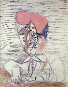 Pablo Picasso Painting - Busto de un hombre 1972 Pablo Picasso